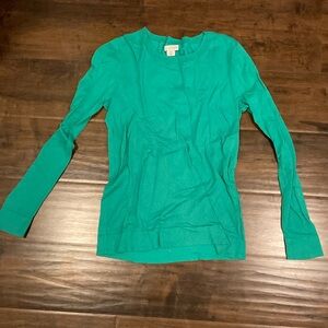 3/$10 J. Crew Kelly Green Cotton Sweater